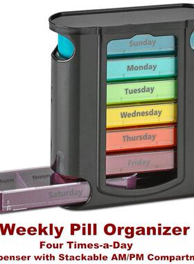 Weekly Pill Organizer Dispenser Case Box Medicine Container