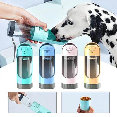 Summer Portable Pet Dog Water Bottle 300ml Drinking Bowl fo