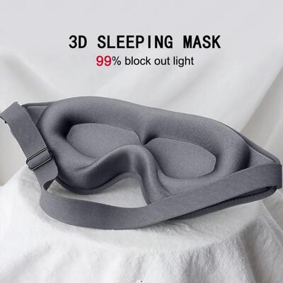 3D Sleep Mask Blindfold Sleeping Aid Eye Mask Soft Memory Fo