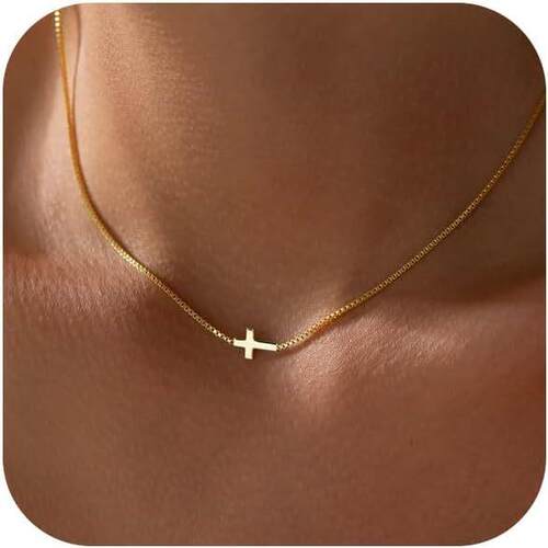 Stainless steel cross necklace for women不锈钢十字架项链女