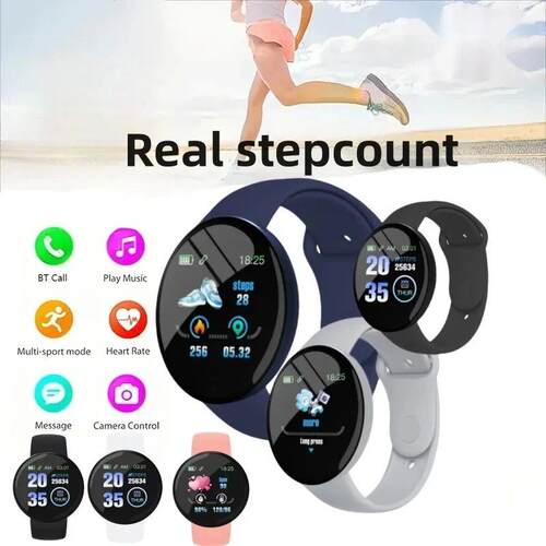 D18 Smart Watch Heart Rate Monitor Men