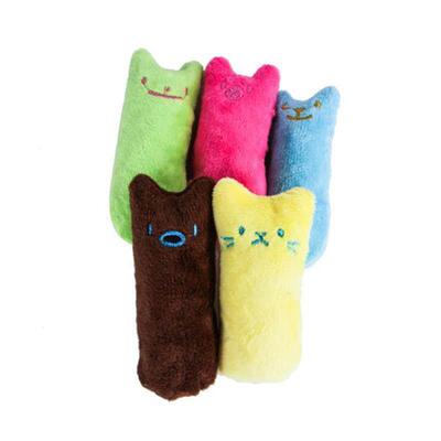 Teeth Grinding Catnip Toys Funny Interactive Plush Cat Toy P