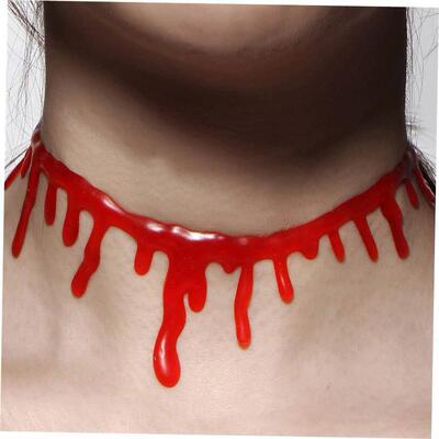 Halloween decorative horror vampire Diablo blood Necklace