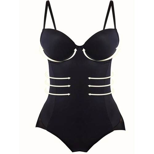 1 Piece Smooth Compression Body Shaper, Tummy Control Push