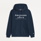 AF长袖 美国男士 卫衣套头休闲加绒加厚刺绣连帽外穿 秋冬装 清仓断码