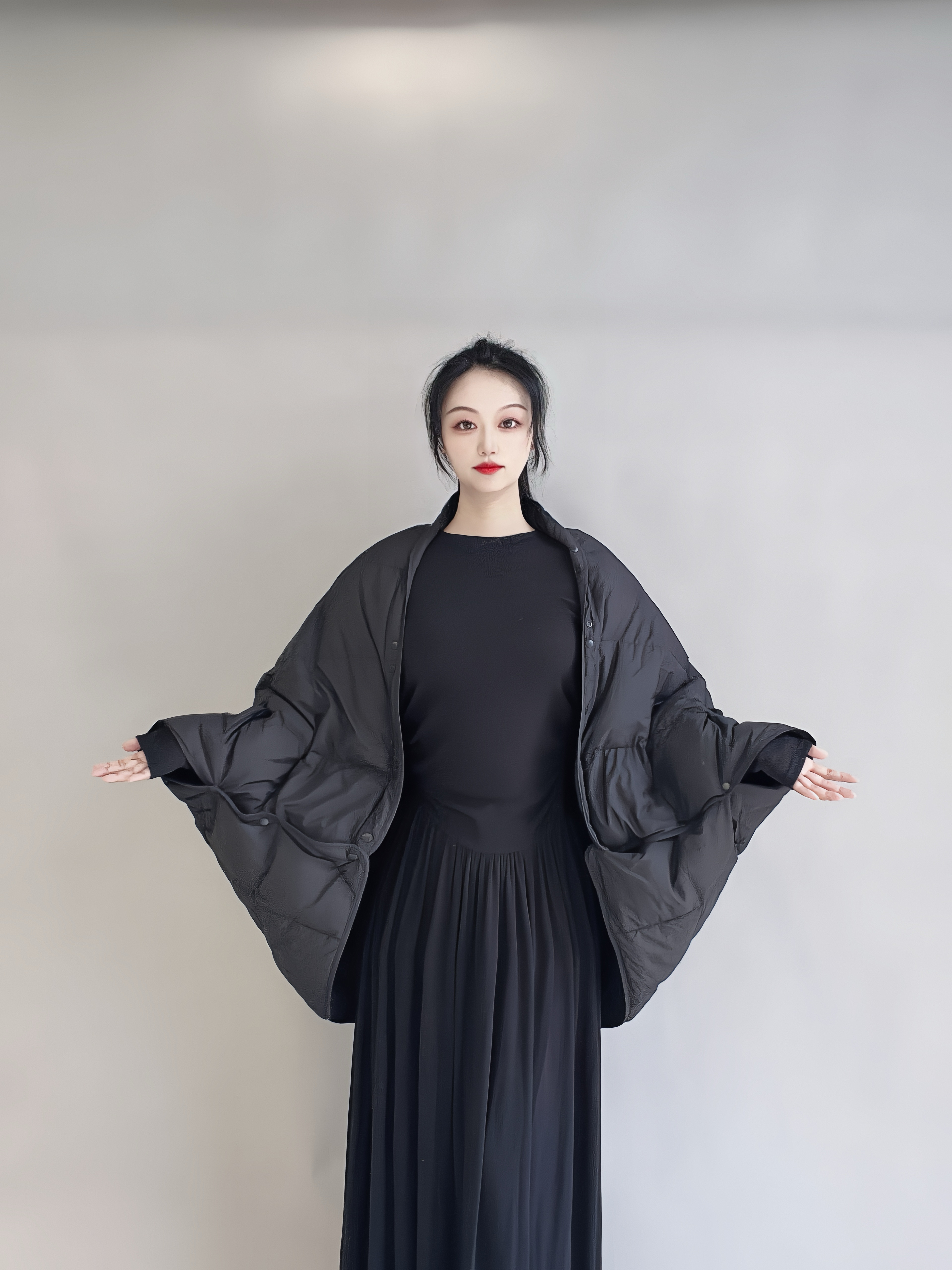 控温羽绒被加厚保暖办公户外披肩羽绒毯车用飞机盖毯斗篷午睡披肩