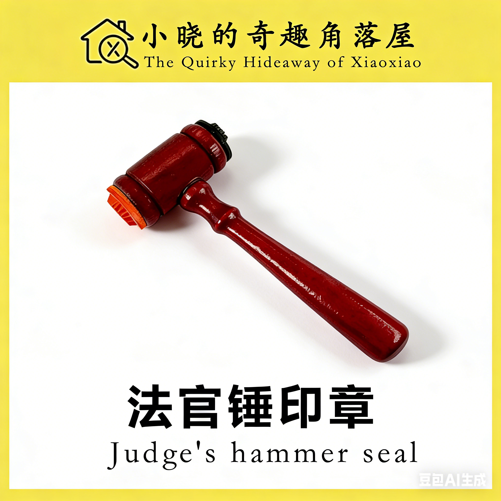 法官锤印章搞怪创意整蛊有趣玩具高级黑科技小玩意