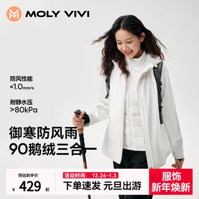 魔力薇薇小蛮腰鹅绒软壳外套