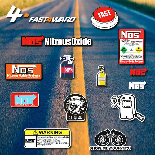 nos氮气加速划痕遮挡贴纸汽车