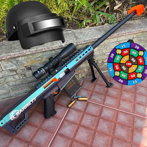 【新品】悍迪巴雷特抛壳软弹枪98K儿童玩具M24狙击枪男孩礼物