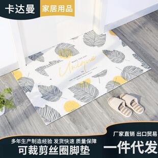 PVC丝圈脚垫门垫入户进门客厅玄关家用防滑地垫