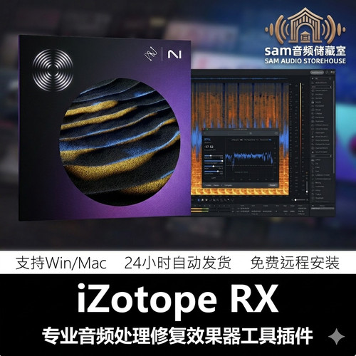 iZotope RX 11降噪人声伴奏中文版RX10去口水音效果器插件Win/Mac
