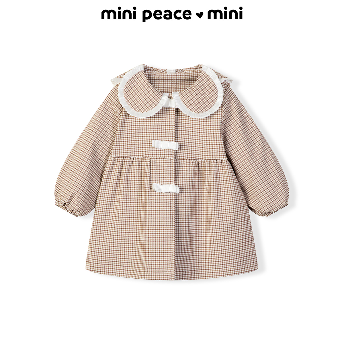minipeace太平鸟女童外套风衣宝宝秋装F4BEC3178奥莱