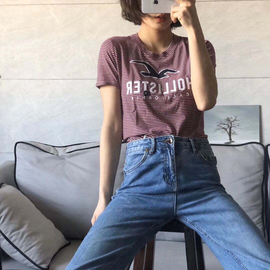 小海鸥经典款女款夏季圆领大loT恤
