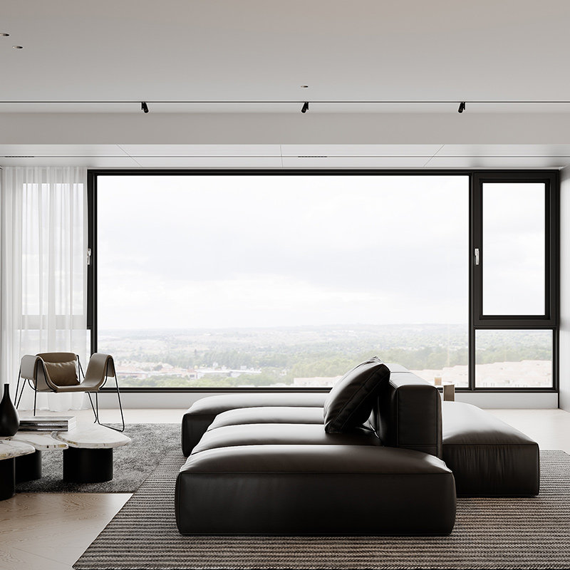 新豪轩锦轩105Pro系统窗断桥铝门窗封阳台封窗户定制铝合金隔音窗