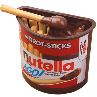 德国进口费列罗Nutella能多益榛子巧克力酱手指饼干蘸酱儿童零食