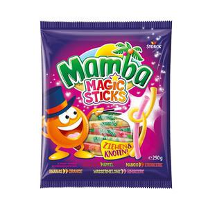 德国进口Maoam哈瑞宝水果魔术棒酸味软糖条形果汁酸粉夹心耐嚼糖