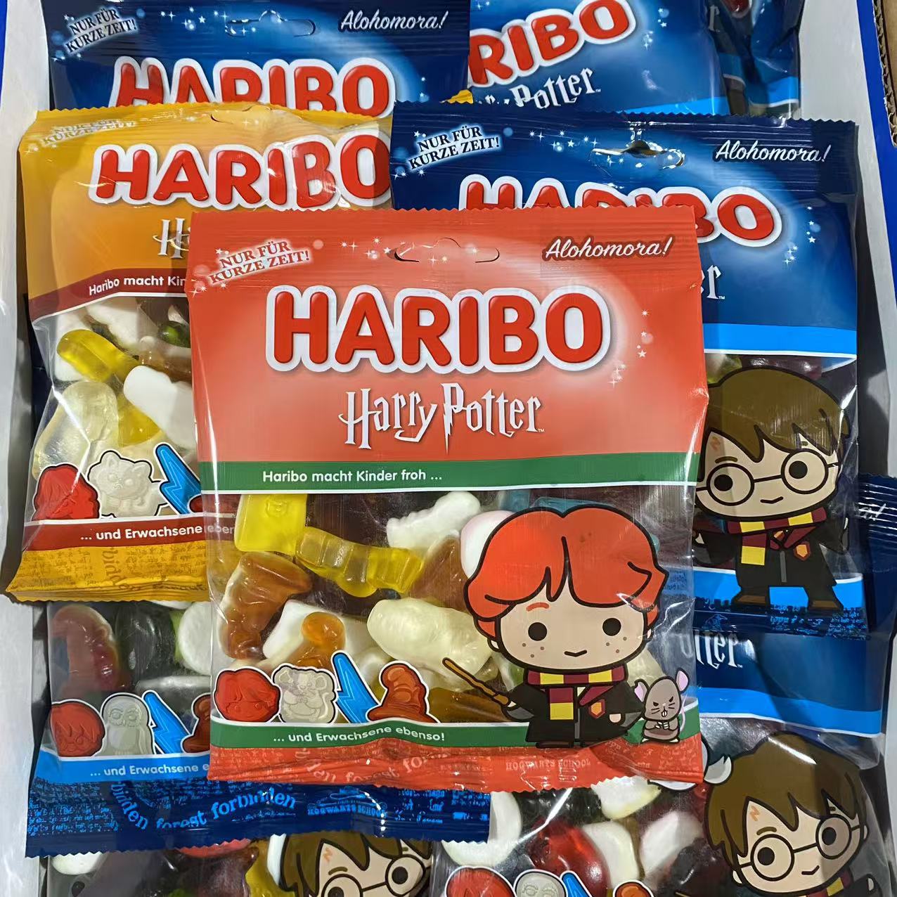 德国进口Haribo哈瑞宝哈利波特联名款软糖160g赫敏罗恩混合水果糖