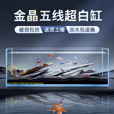 定制金晶超白玻璃鱼缸定做客厅家用大中小型长方形水草雨林乌龟缸