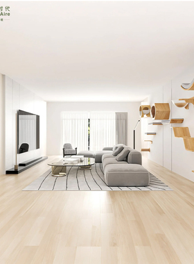 HomeAire上墙猫爬架客厅猫窝不占地水曲柳色定制免费设计排版跳台