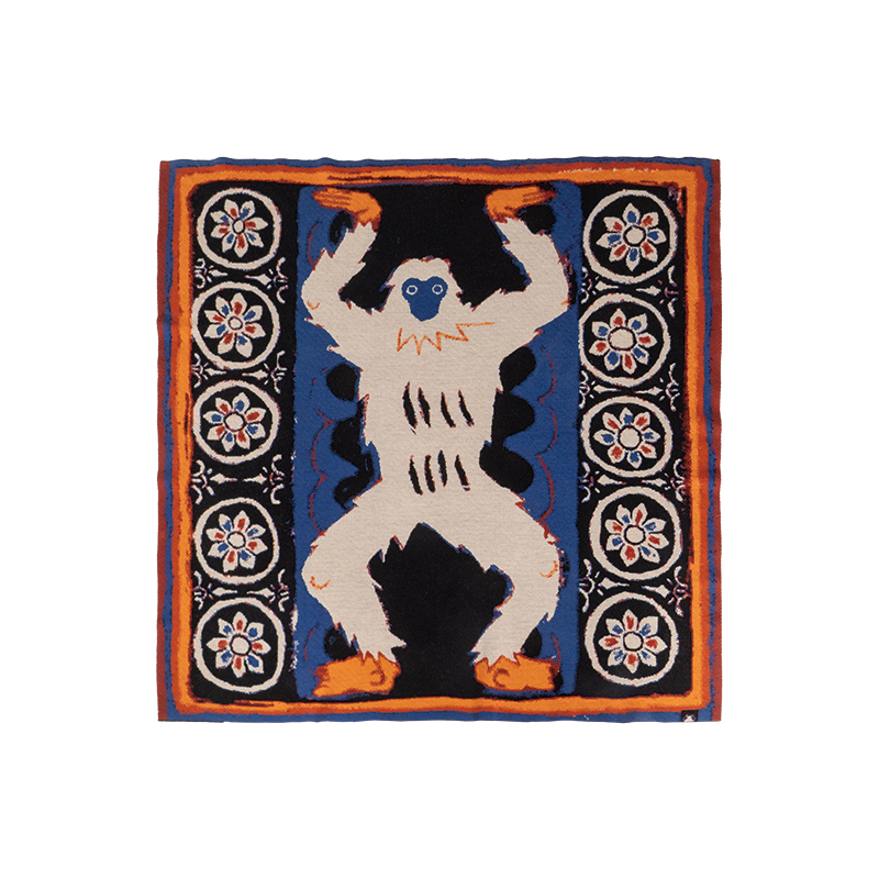 圣山2025秋冬阿里系列壁画方巾提花家居出游时尚单品垫布围裙披肩