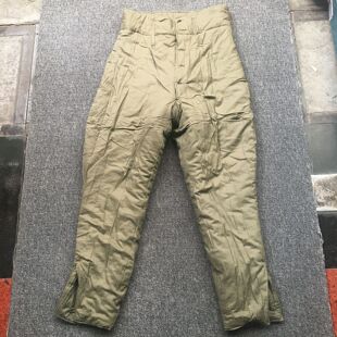 老式装甲兵棉裤棉花裤子防寒冬棉布衬裤子长裤高腰军绿色男女同款