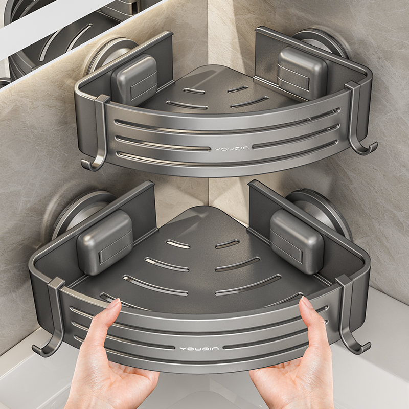 吸盘免打孔卫生间置物架厕所洗漱