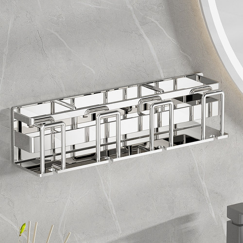 不锈钢牙刷置物架免打孔