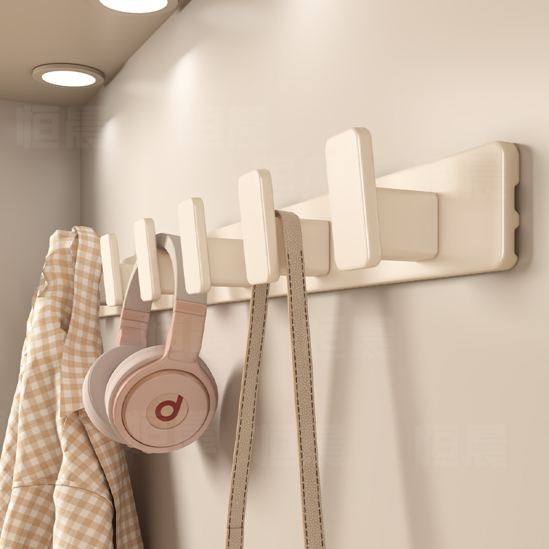 奶油风挂衣钩墙上壁挂门后挂衣架