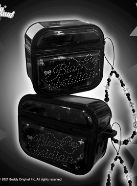 BUDDY原创黑色闪亮亮适用苹果airpods4保护壳pro3耳机壳二代耳机套1/2代个性高级软壳