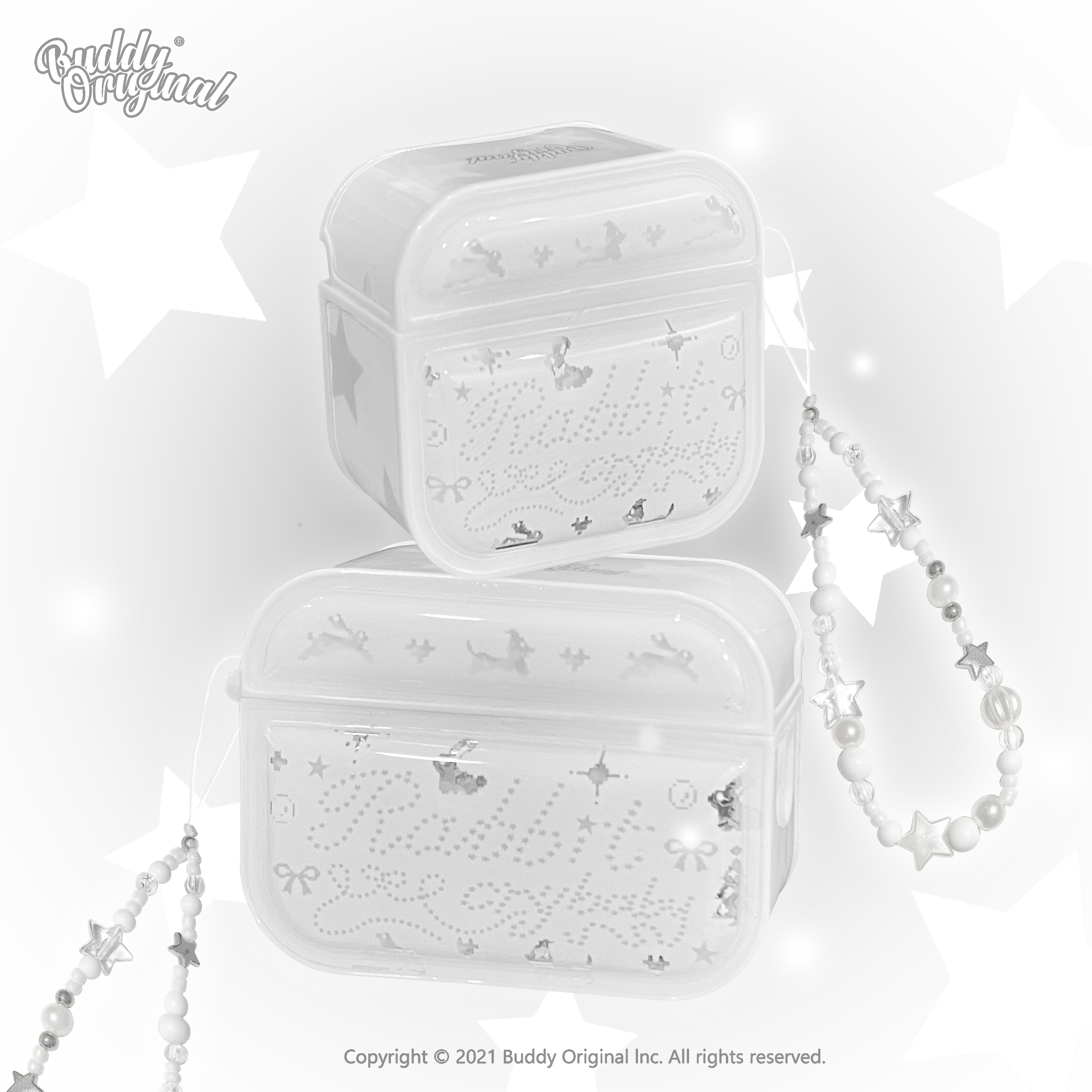 雪白闪亮亮AirPods防摔壳