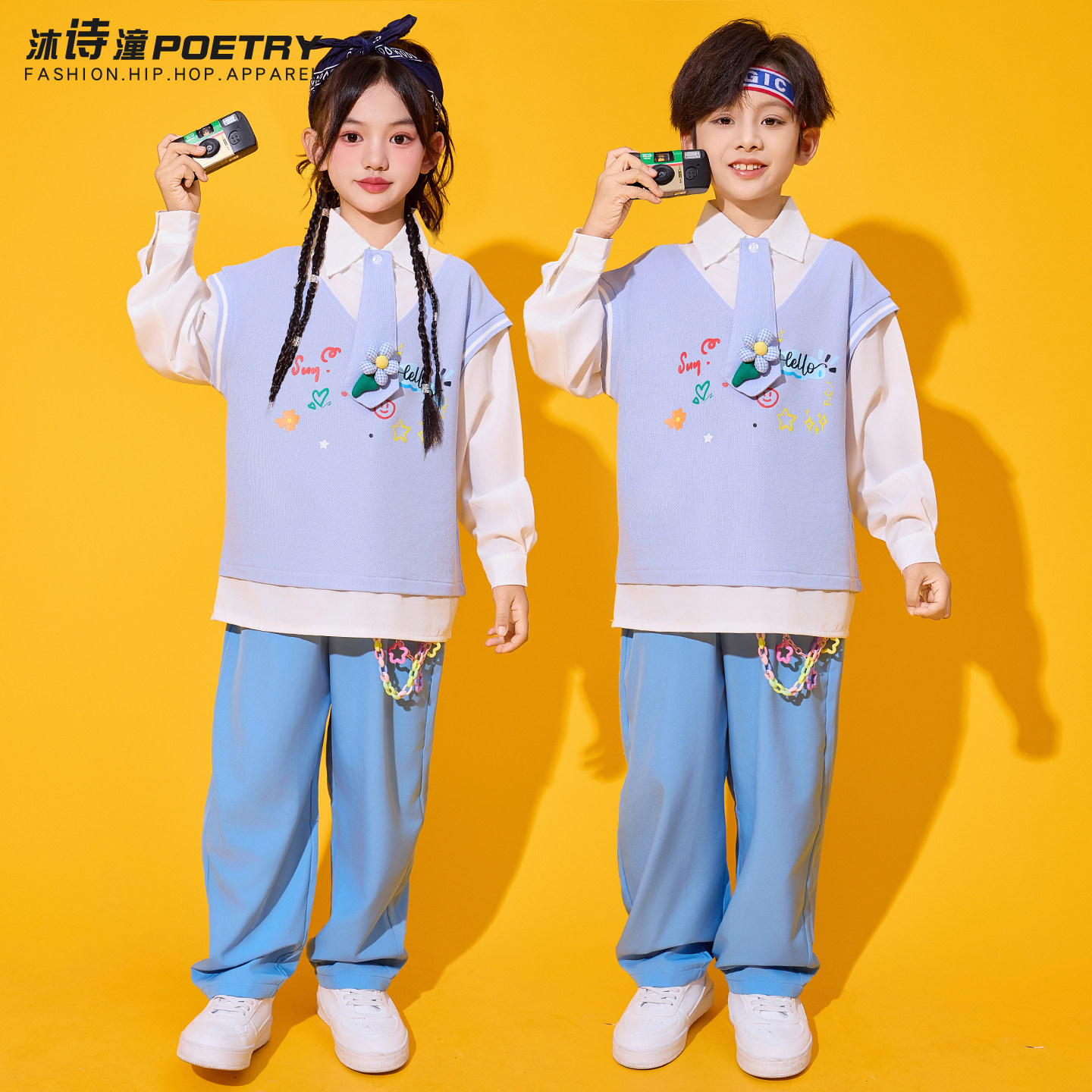 小学生运动会服装开幕式男女童班儿童演出服