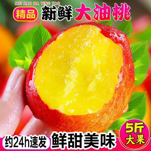 黄心大油桃新鲜水果5斤脆甜