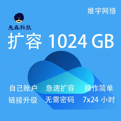 OneDrive 扩容 OneNote自己账户 1T  链接升级 官方安全 稳定自助