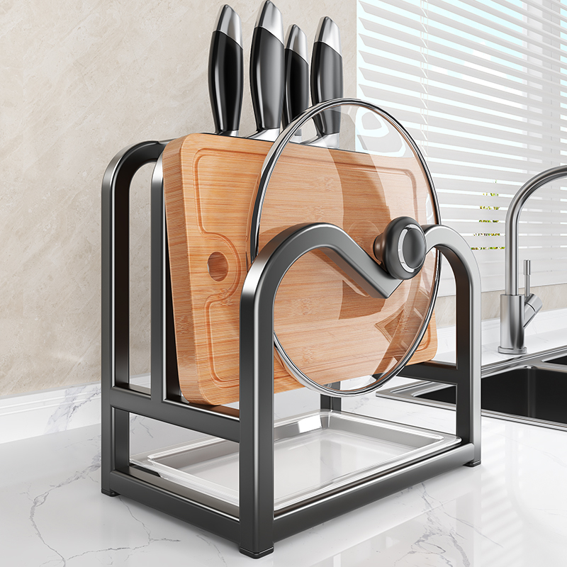 【快速沥水】厨房多功能刀具架
