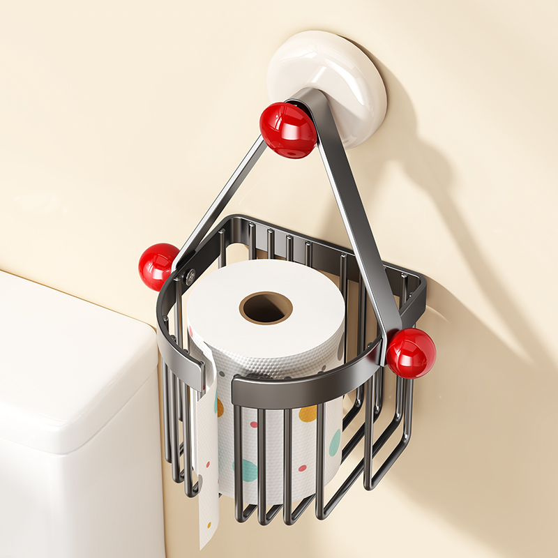 【强力吸附】卫生间吸盘纸巾架