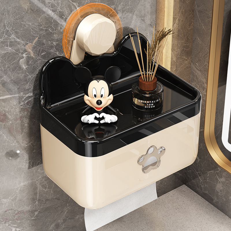 【强力吸附】卫生间吸盘纸巾盒