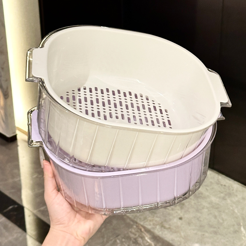 【快速沥水】厨房家用双层洗菜盆