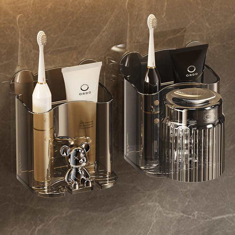 【轻奢风】卫生间牙刷牙膏置物架