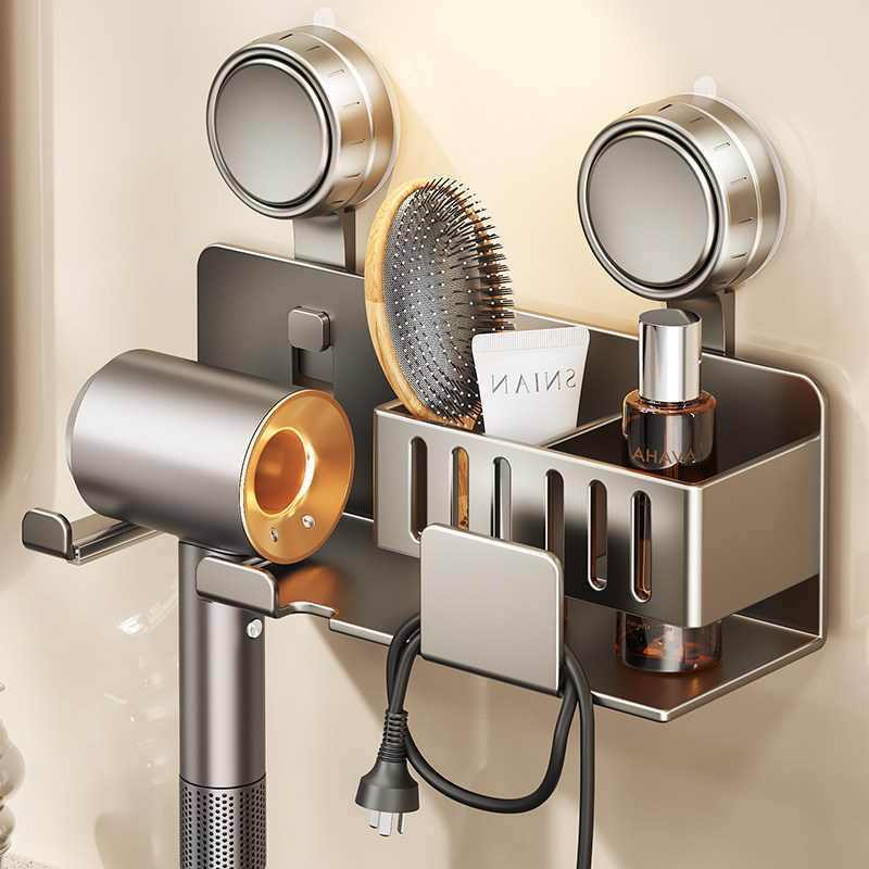 吸盘吹风机支架免打孔壁挂式电吹风挂架浴室卫生间风筒收纳置物架,家庭/个人清洁工具,吹风机置物架,淘宝优惠券,粉丝福利购,淘宝优惠卷
