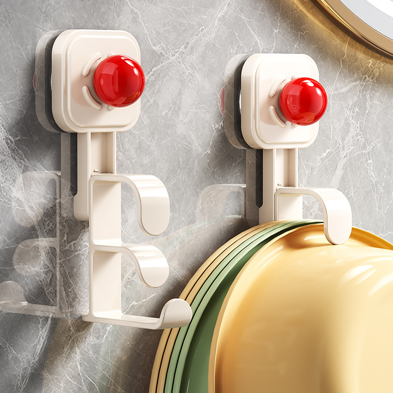 吸盘脸盆挂钩收纳架卫生间置物架浴室盆子家用厕所免打孔挂盆神器,家庭/个人清洁工具,浴室角架/置物架,淘宝优惠券,粉丝福利购,淘宝优惠卷