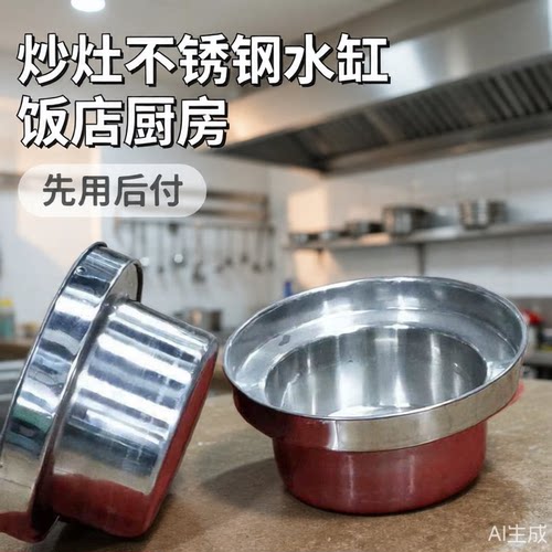 炒灶温锅商用饭店厨房用水铮水盆