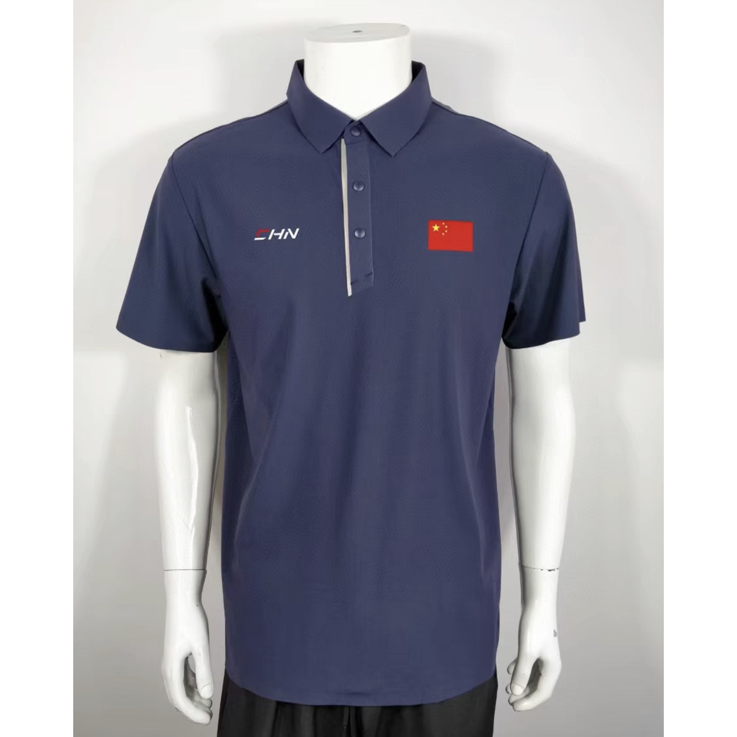 国家队运动polo衫冰丝无痕短袖翻领男女教练服速干裁判员训练t恤