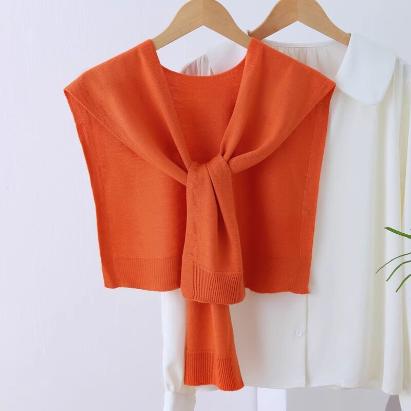 针织小披肩女春秋夏季空调房护颈椎坎肩薄外搭配裙子衬衣网红高端