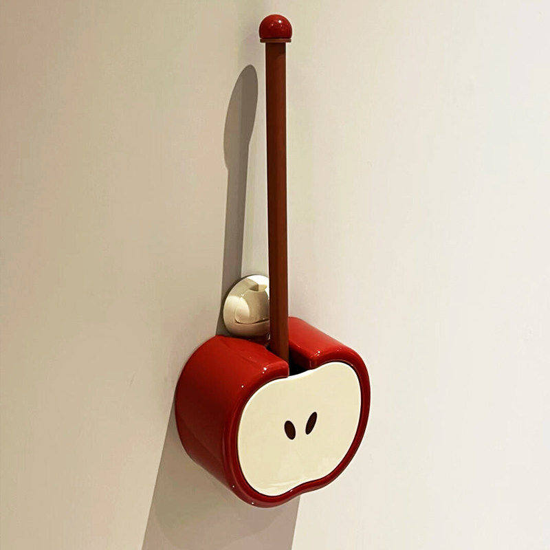 吸盘壁挂苹果马桶刷家用无死角挂墙高级感卫生间厕所刷子清洁神器