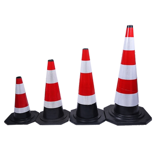 停车位方锥橡胶路堆立式障碍物雪糕筒隔离桩加厚警示柱路锥安全车