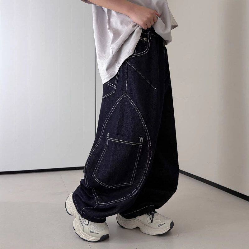 2026春新款中大儿童春装牛仔直筒长裤男童韩版休闲裤