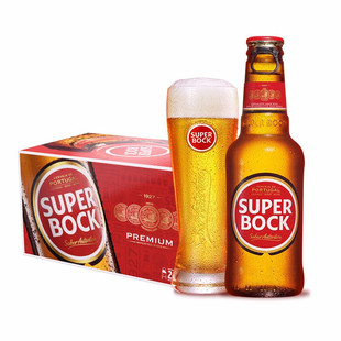 超级波克250ml 24瓶装 葡萄牙SuperBock黄啤整箱清仓啤酒 进口
