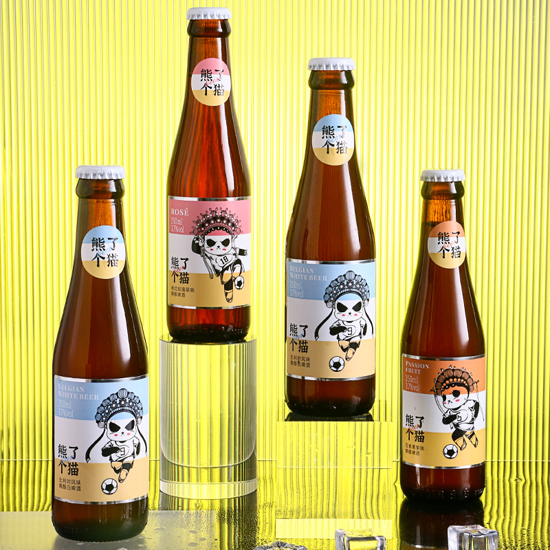 【比利时风味】熊了个猫啤酒250ml*24瓶装国产精酿白啤酒整箱