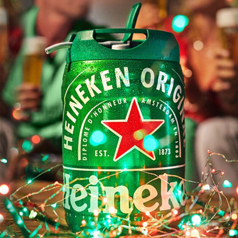 【进口】Heineken/喜力铁金刚5L桶装啤酒海尼根扎啤清仓啤酒